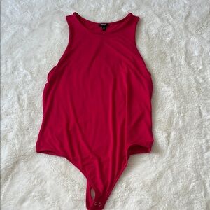 Express Womens Hot Pink Tank Bodysuit